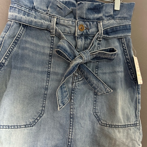 FREE PEOPLE NWT Jean Mini skirt SIZE:0 - Picture 4 of 12